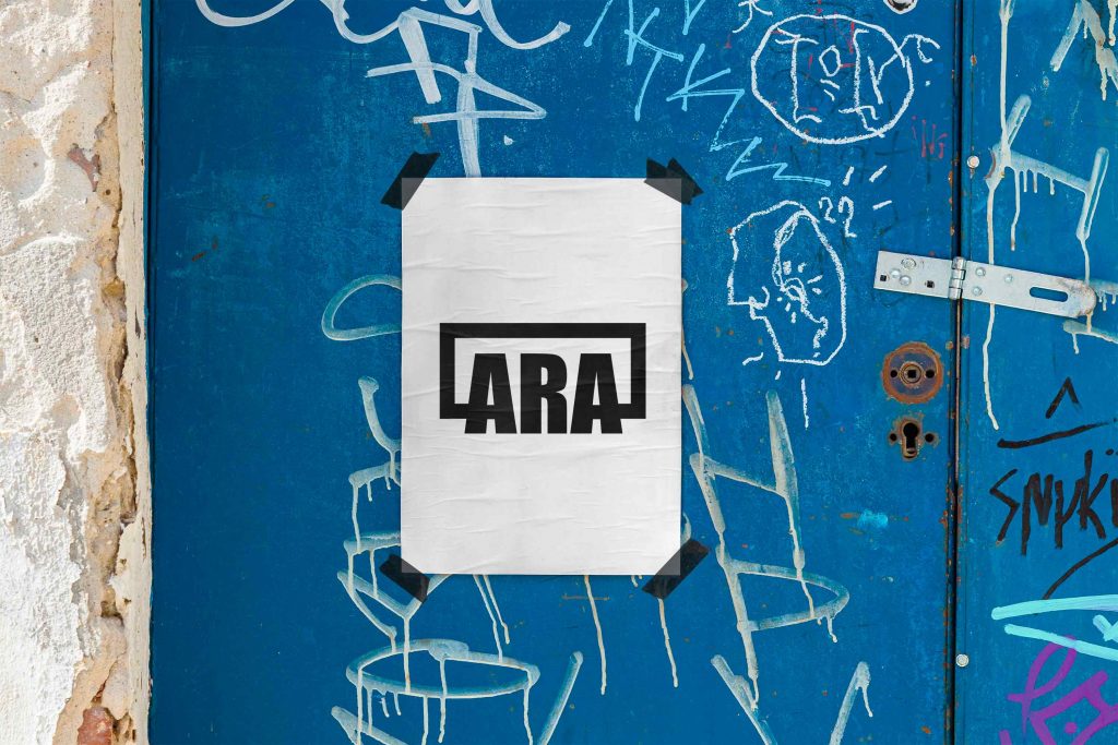 Mise en scène du logo ARA