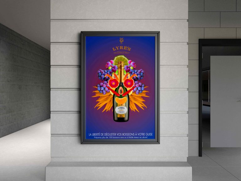 Affiche bouteille Lyr's